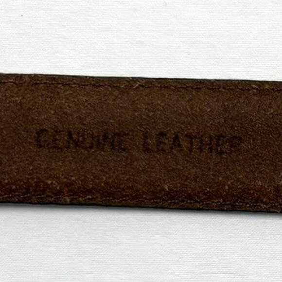 Vintage 90s Donna Katz Leather Western Concho Belt Brown Silver Tone Size M main image 6